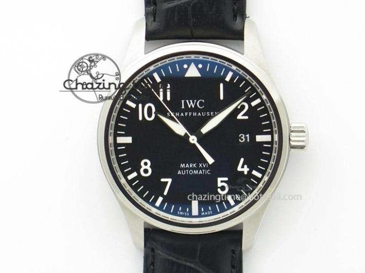 MIROTIME 0508 Pilot Chrono Spitfire IW387903 SS ZF 1:1 Best Edition Black Dial on Brown Leather Strap A OdorResistant 7127